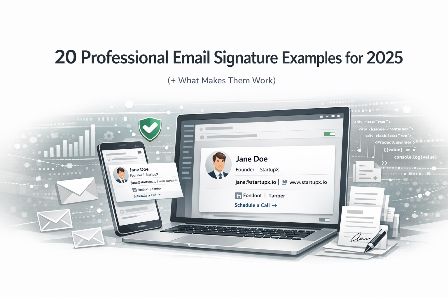 20 Professional Email Signature Examples for 2025